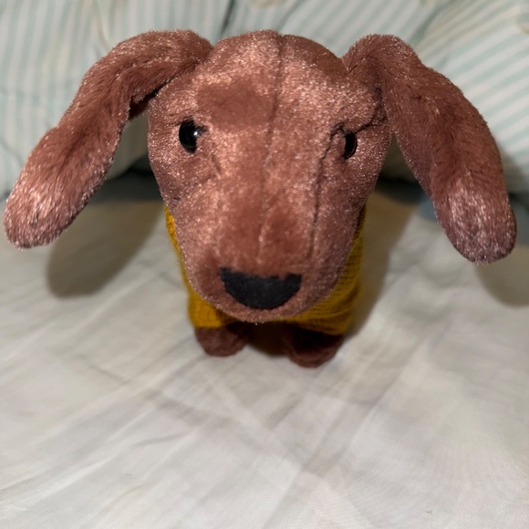 Jellycat retired yellow sweater sausage dog - Picture 5 of 9